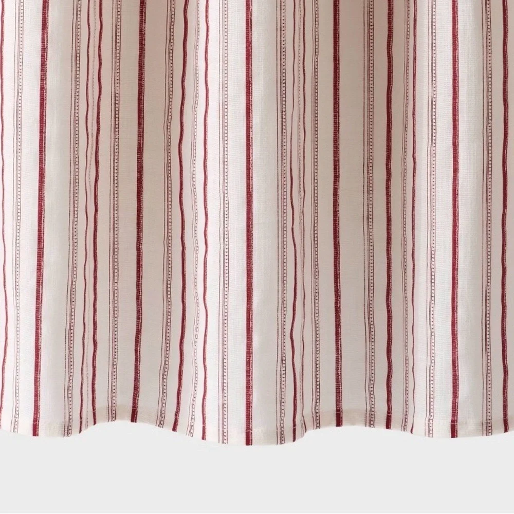 Threshold shower curtain